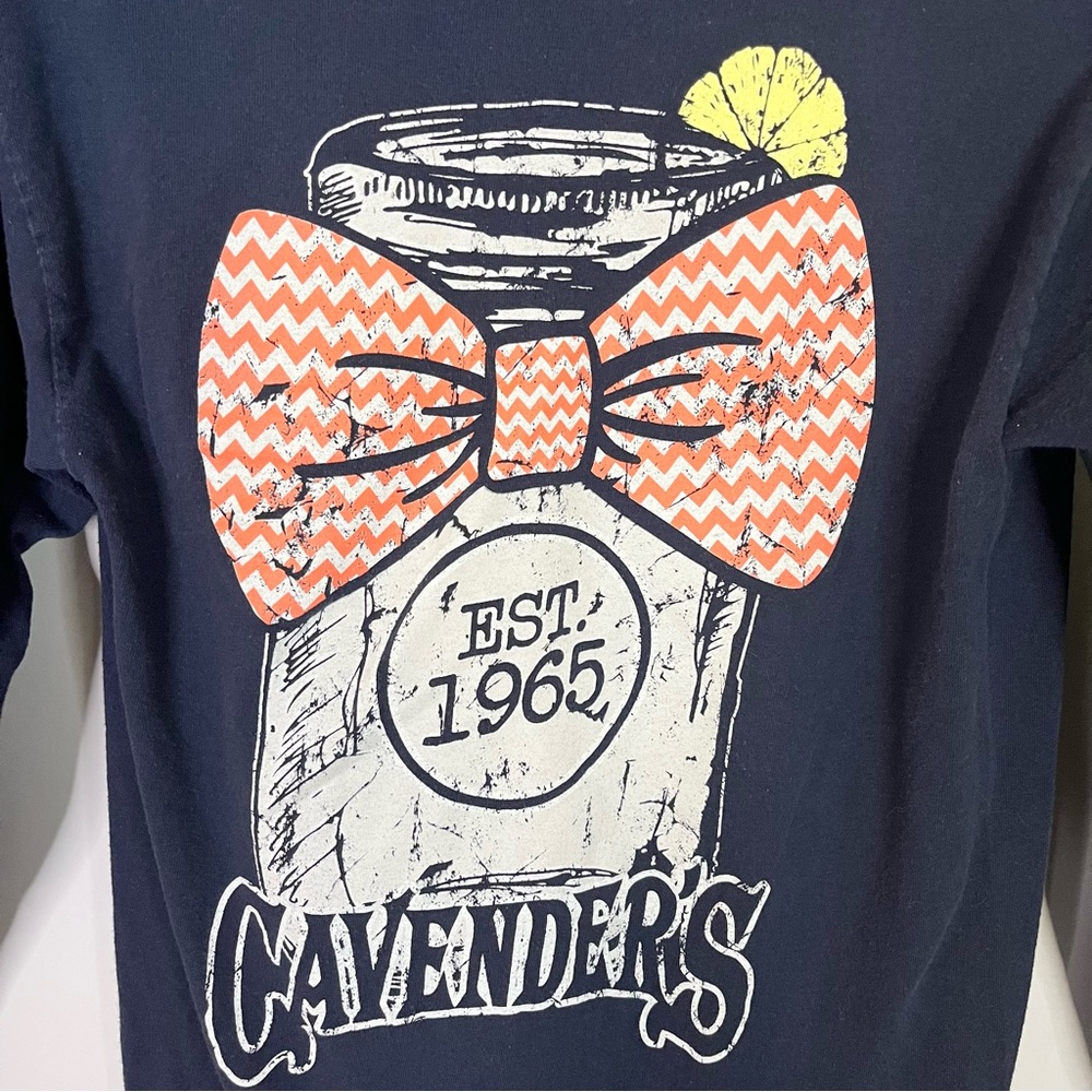 CAVENDER’S Navy Blue Mason Jar Long Sleeve Gildan Graphic T-Shirt Small - Picture 4 of 6